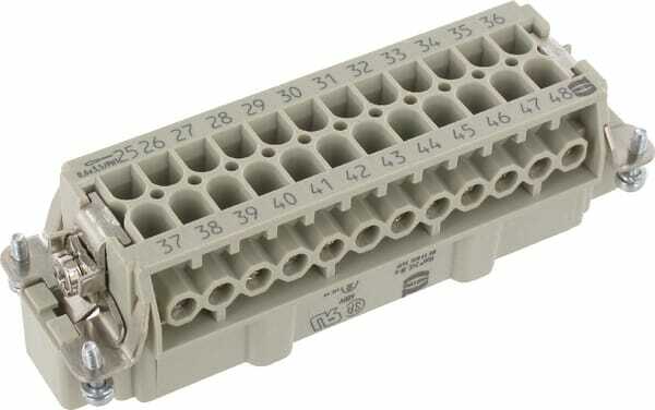 Pièces agricoles - Electricité - Insert M E 24P racc. à vis 25-48