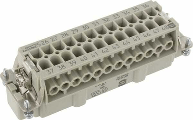 Pièces agricoles - Electricité - Insert M E 24P racc. à vis 25-48