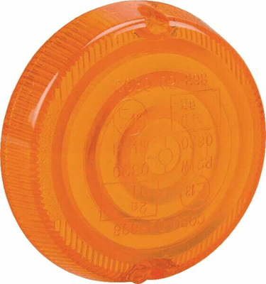 Pièces agricoles - Eclairage - Cabochon rond orange Cobo