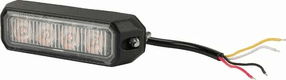 Avertisseur flash LED orange 4x3W 12/24V