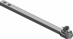 Barre d'attelage K80® renforcée adaptée pour John Deere 9470RX, 9520RX, 9570RX, 9620RX