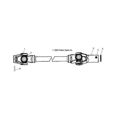 Pièces Quad & Motos - Pièces communes - FRONT PROPSHAFT ASSEMBLY Polaris origine