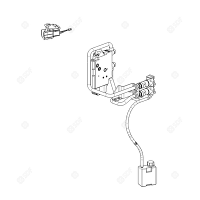 Pièces agricoles - Pièce divers - KIT DISTRIBU AUXLIARE DE 8 A 10 VOIES Deutz-Fahr origine