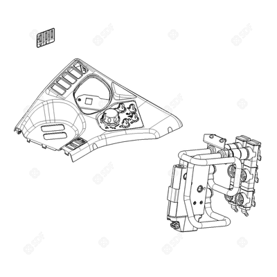 Pièces agricoles - Pièce divers - KIT DISTRIBU AUXLIARE DE 8 A 10 VOIES Deutz-Fahr origine