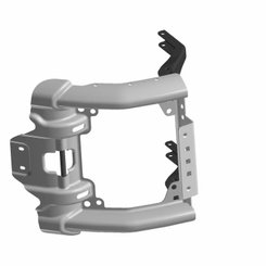 Pièces Quad & Motos - Pièces communes - FRONT BRUSHGUARD UNDER FRAME, GS BLK Polaris origine