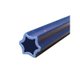 Tube étoile rilsanisé 37 X 51 - barre de 1,3 mètres