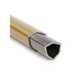Tube triangle rilsanisé 54,6 X 4,3 - barre de 1,3 mètres