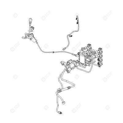 Pièces agricoles - Pièce divers - KIT DISTRIBU AUXLIARE DE 4 A 8 VOIES EU Deutz-Fahr origine