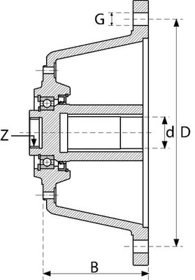 Pièces agricoles - Transmission - Entrée moteur électrique IEC 180
