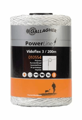 Pièces agricoles - Cloture,Jardin & Sylviculture - Vidoflex 3 200m blanc