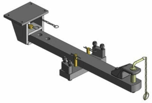 Pièces agricoles - Tracteur pièce adaptable - Barre d'attelage NRS. Steyr CVT UNI