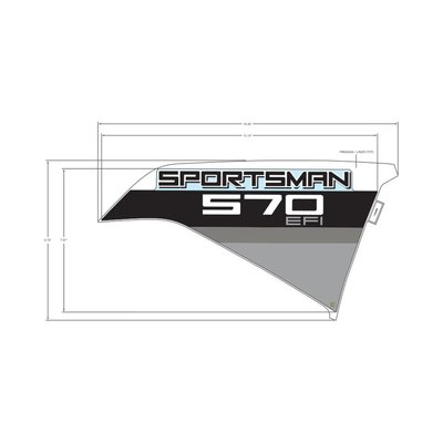 Pièces Quad & Motos - Pièces communes - DECAL-SIDE,SPORTSMAN 570,RH Polaris origine