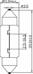 Pièces agricoles - Eclairage - Ampoule 12V 5W