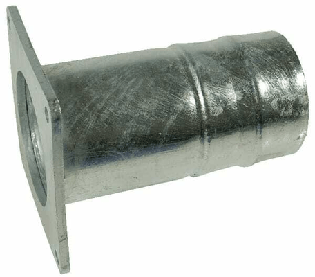 Pièces agricoles - Hydraulique - Bride carrée+embout zingué 6"