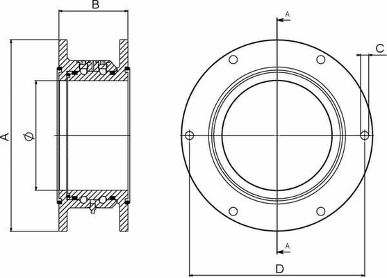 Pièces agricoles - Hydraulique - Raccord tournant 6" cpl.