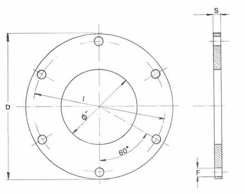 Pièces agricoles - Hydraulique - Bride 6" 6 trous