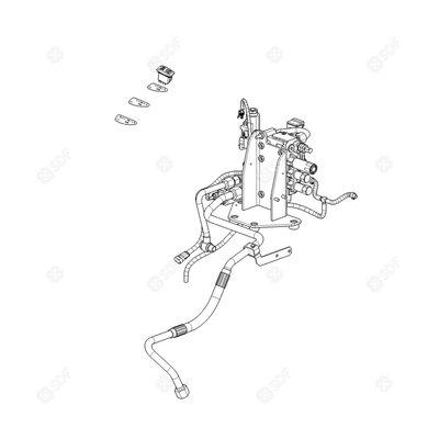 Pièces agricoles - Pièce divers - KIT DISTRIBU AUXLIARE DE 6 A 8 VOIES EU Deutz-Fahr origine
