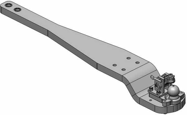 Pièces agricoles - Tracteur pièce adaptable - Barre d'attelage renforcée K80® Cat. 4 adaptable pour John Deere 8R 8270R-8400R