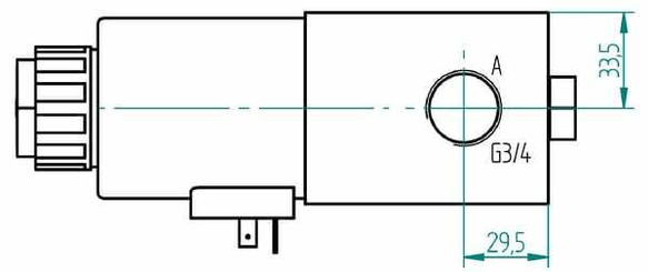 Pièces agricoles - Hydraulique - Distributeur 3/2-3/4-12 V c.c.