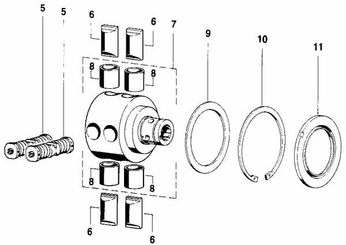 Pièces agricoles - Transmission - Circlip carter 150 DIN472