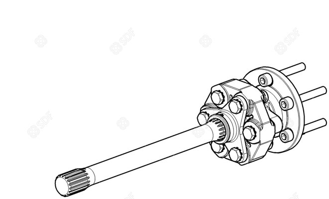 Pièces agricoles - Pièce divers - KIT FRONT PTO COMPL - KF Deutz-Fahr origine