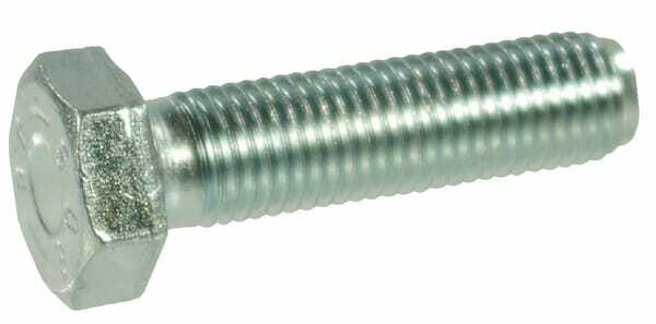 Pièces agricoles - Fasteners - Boulon hexagonal pas fin entièrement fileté M12x1,25x40 8.8 zingué