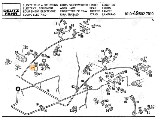 Pièces agricoles - Pièce divers - COMMUTATEUR Deutz-Fahr origine