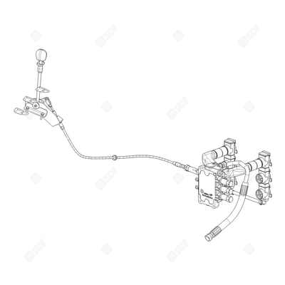 Pièces agricoles - Pièce divers - KIT DISTRIBU AUXLIARE DE 4 A 6 VOIES GER Deutz-Fahr origine