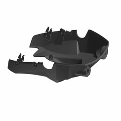 Pièces Quad & Motos - Pièces communes - HEADLIGHT POD, LOWER, GLOSS BLACK Polaris origine