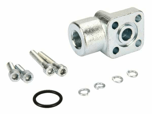 Pièces agricoles - Hydraulique - Bride d'équerre acier 3/8"