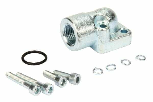 Pièces agricoles - Hydraulique - Bride d'équerre acier 1/2"