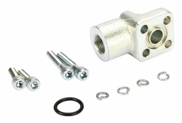 Pièces agricoles - Hydraulique - Bride d'équerre acier 3/8"