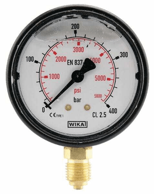 Pièces agricoles - Hydraulique - Manomètre Ø63 0-400bar ¼" inf.