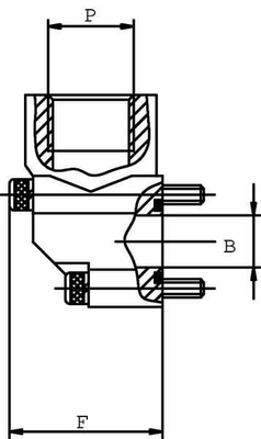 Pièces agricoles - Hydraulique - Bride d'équerre 3/8