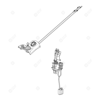 Pièces agricoles - Pièce divers - KIT DISTRIBU AUXLIARE DE 4 A 8 VOIES Deutz-Fahr origine
