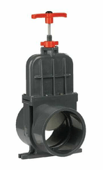 Pièces agricoles - Hydraulique - Vanne à Guilotine pvc D110mm short
