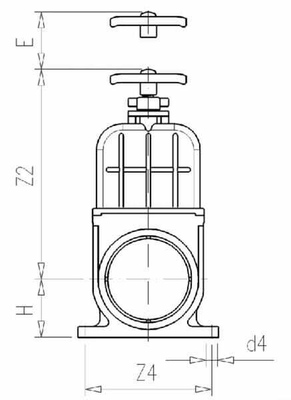 Pièces agricoles - Hydraulique - Vanne à Guilotine pvc D110mm short