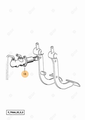 Pièces agricoles - Freinage - POMPE DE FREINS Deutz-Fahr origine