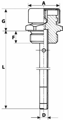 Pièces agricoles - Hydraulique - Filtre de purge/jauge 1/2