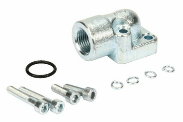 Pièces agricoles - Hydraulique - Bride d'équerre acier 1/2"