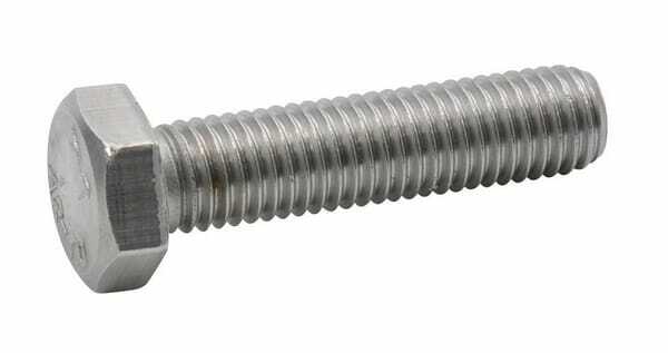 Pièces agricoles - Fasteners - Boulon hexagonal entièrement fileté M8x10 inox-A2