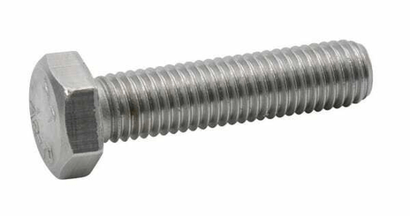 Pièces agricoles - Fasteners - Boulon hexagonal entièrement fileté M8x10 inox-A2