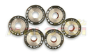 Jeu de galets MALOSSI 19x17mm 12,5gr - 6 pièces
