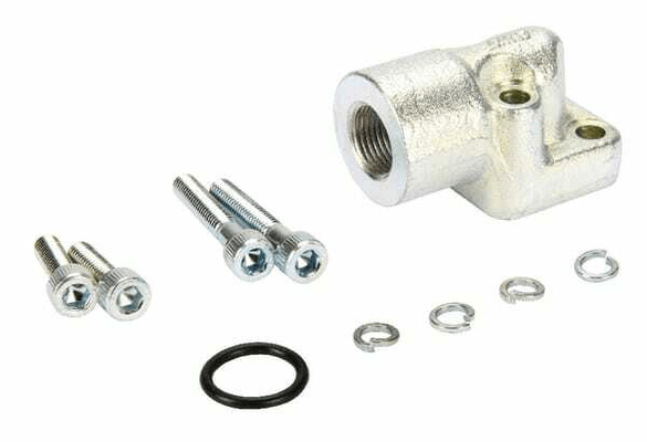 Pièces agricoles - Hydraulique - Bride d'équerre acier 3/8"