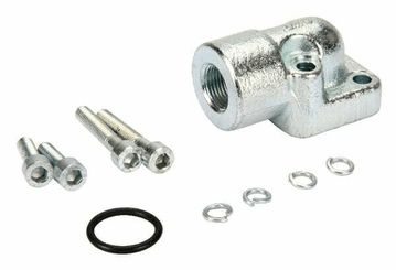 Pièces agricoles - Hydraulique - Bride d'équerre acier 3/8"