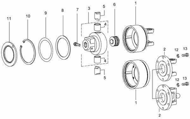 Pièces agricoles - Transmission - Carter EK64/22R TK138