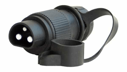 Pièces agricoles - Electricité - Fiche 3 broches 6-24 V (32 A)