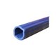 Tube citron rilsanisé 39,5 X 49 X 4,5 - barre de 1,3 mètres