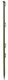 PIQUET PLASTIQUE KIT CHIEN  0.70M VERT
