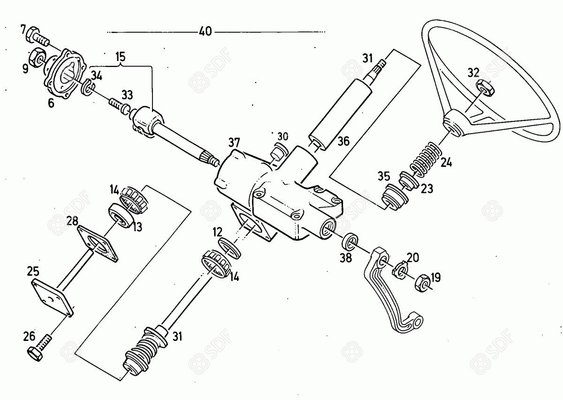 Pièces agricoles - Pièce divers - CAGE A ROULEAUX Deutz-Fahr origine